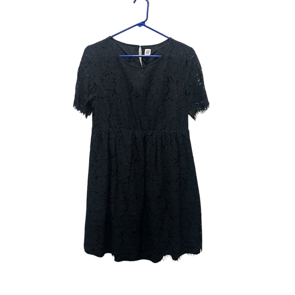 GAP Black Lace Maternity Mini Dress Medium